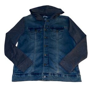NWOT Hoodie Sweatshirt Jean Jacket